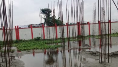 Photo of वर्षा व जलजमाव के कारण बाधित हुआ कस्तुरबा बालिका छात्रावास का निर्माण