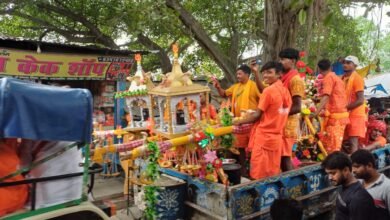 Photo of धाप बाजार से निकाला गया भव्य 108 कावड़ यात्रा 