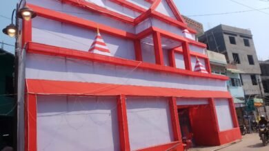 Photo of नेताजी सुभाष चौक पर बना भव्य मां काली का पंडाल
