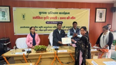 Photo of समेकित कृषि प्रणाली मे घटकों का सभी स्तरों पर एकीकरण- सफलता का मूल आधार:-डॉ. अनुप दास