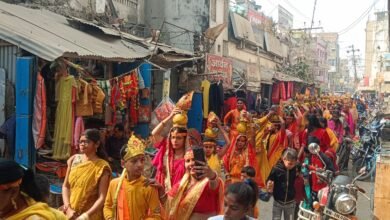 Photo of अयोध्या में रामलला की प्राण प्रतिष्ठा के 2 साल पूरे होने पर निकला जुलूस